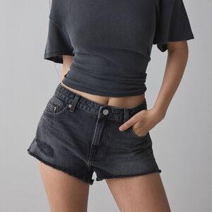BDG Urban Outfitters Black Jean Shorts Distressed